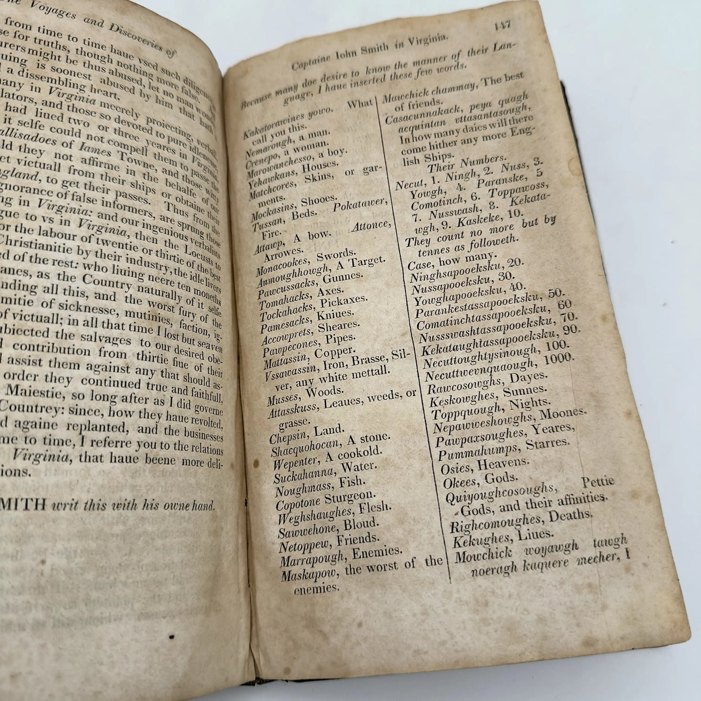 "The True Travels, Adventures and Observations of Captaine John Smith" — 1819 reprint of 1629 book