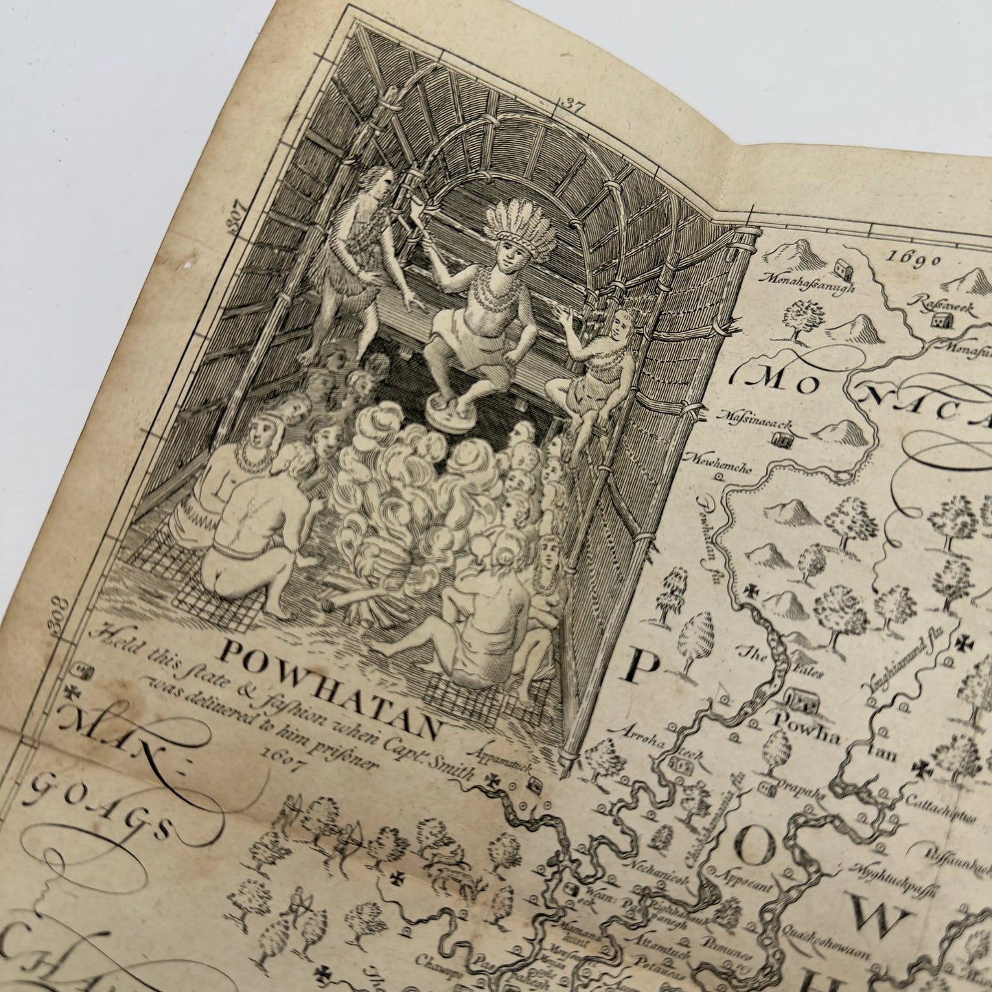 "The True Travels, Adventures and Observations of Captaine John Smith" — 1819 reprint of 1629 book