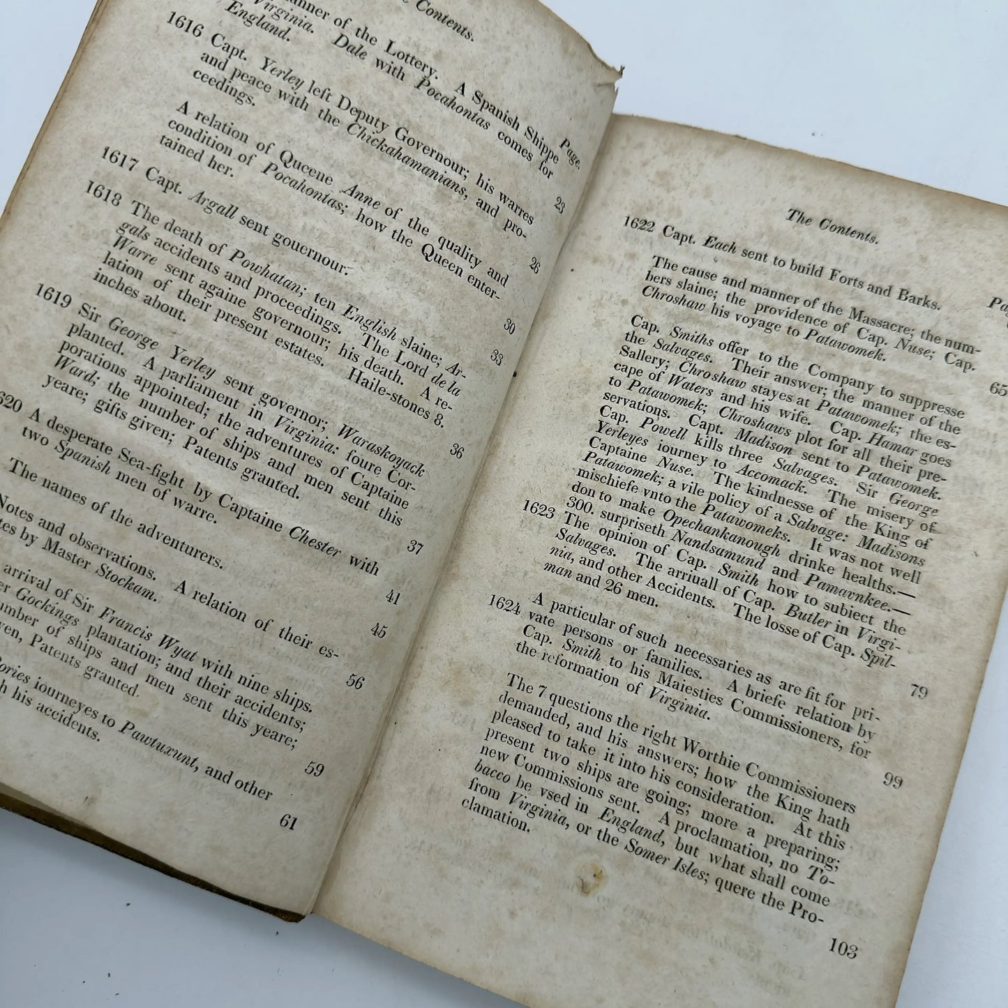 "The True Travels, Adventures and Observations of Captaine John Smith" — 1819 reprint of 1629 book