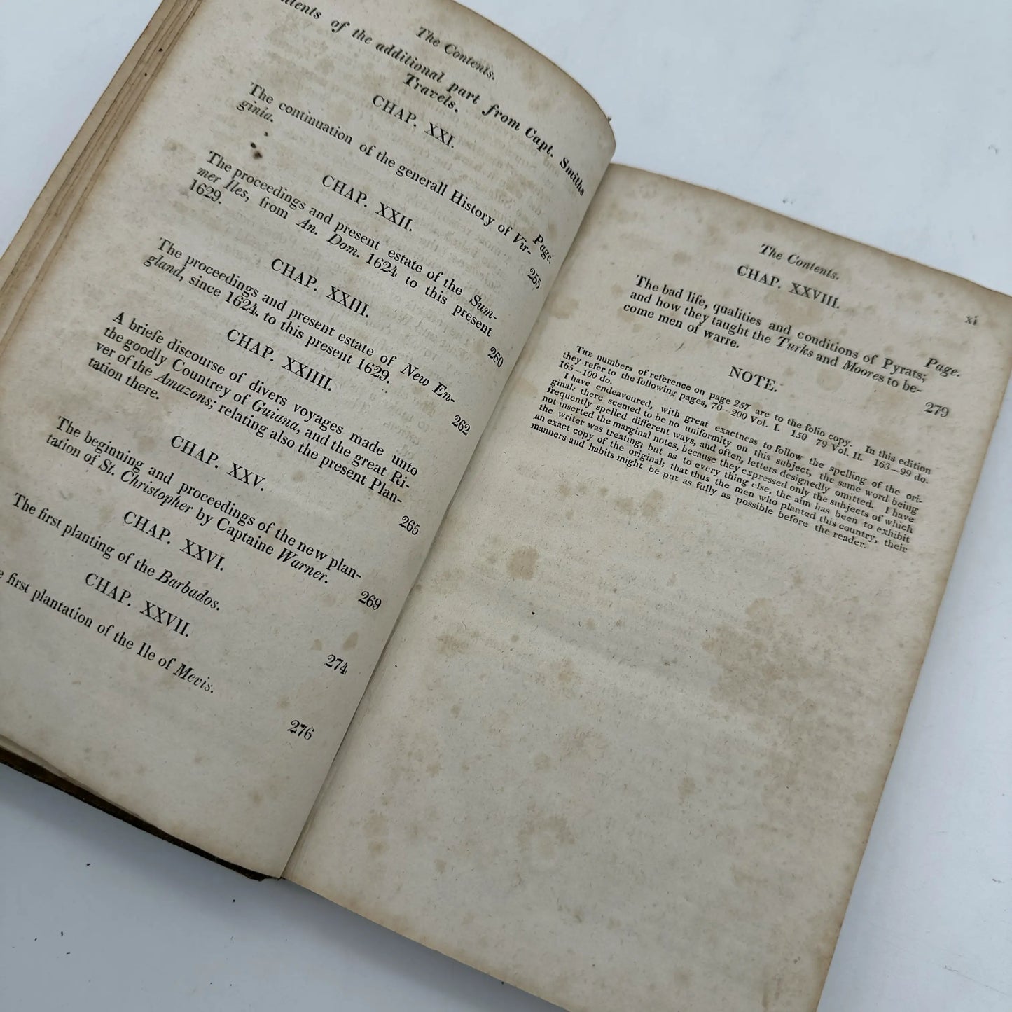 "The True Travels, Adventures and Observations of Captaine John Smith" — 1819 reprint of 1629 book