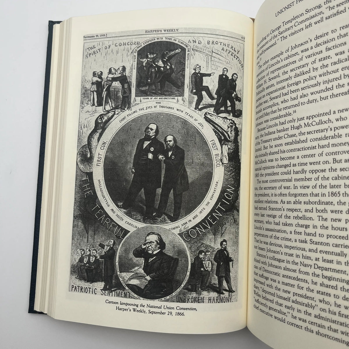 "Andrew Johnson: A Biography" by Hans L. Trefousse - Leather-bound, gilt-edged Easton Press edition