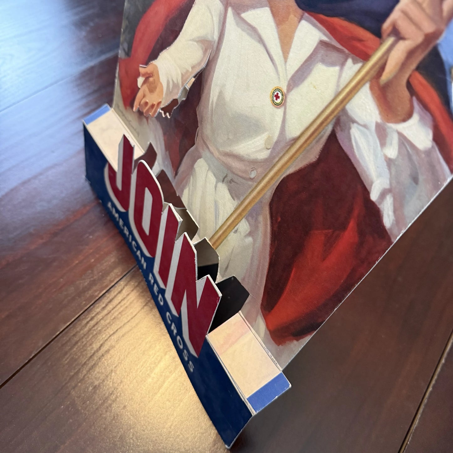 1942 "Join Red Cross" standup display