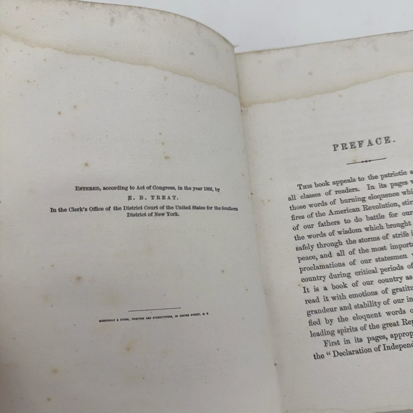 "Key-Notes of American Liberty" by a Distinguished Historian — 1866 — First edition