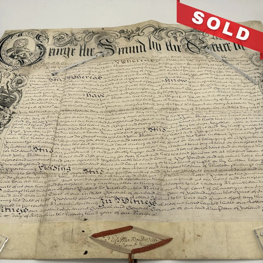 1750 Royal letters patent under the reign of Reign of King George II, King of England and Ireland