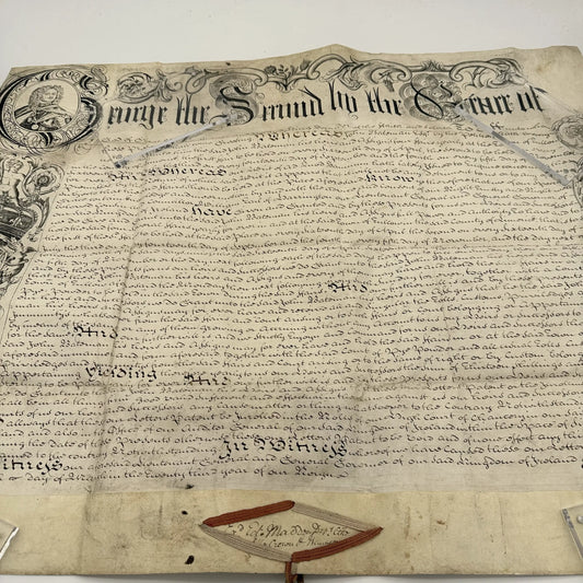 1750 Royal letters patent under the reign of Reign of King George II, King of England and Ireland