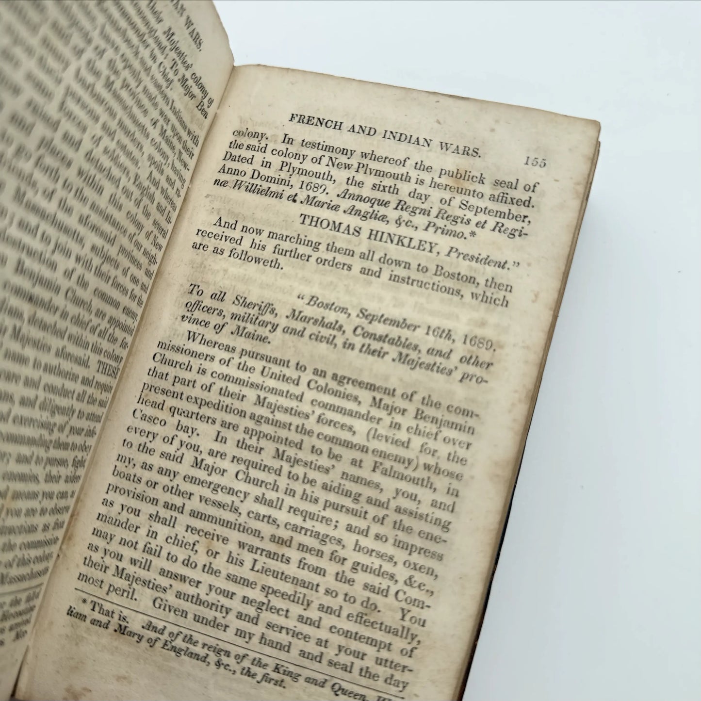 "History of King Philip’s War" by Thomas Church — 1834