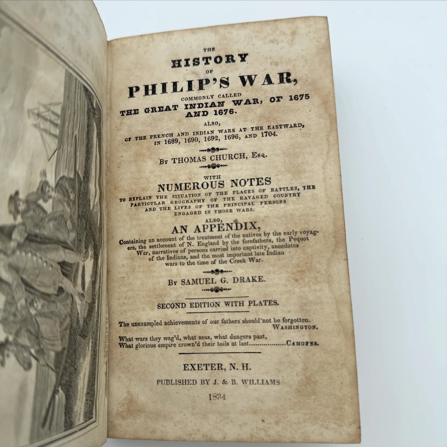 "History of King Philip’s War" by Thomas Church — 1834
