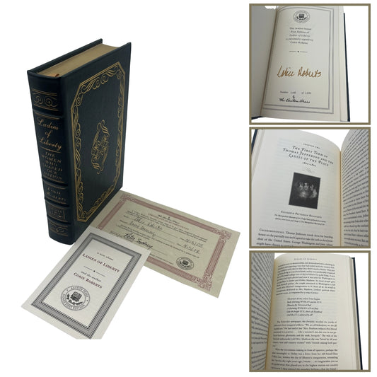"Ladies of Liberty: The Women Who Shaped Our Nation" Signed by Cokie Roberts — Leather-bound, gilt-edged Easton Press edition