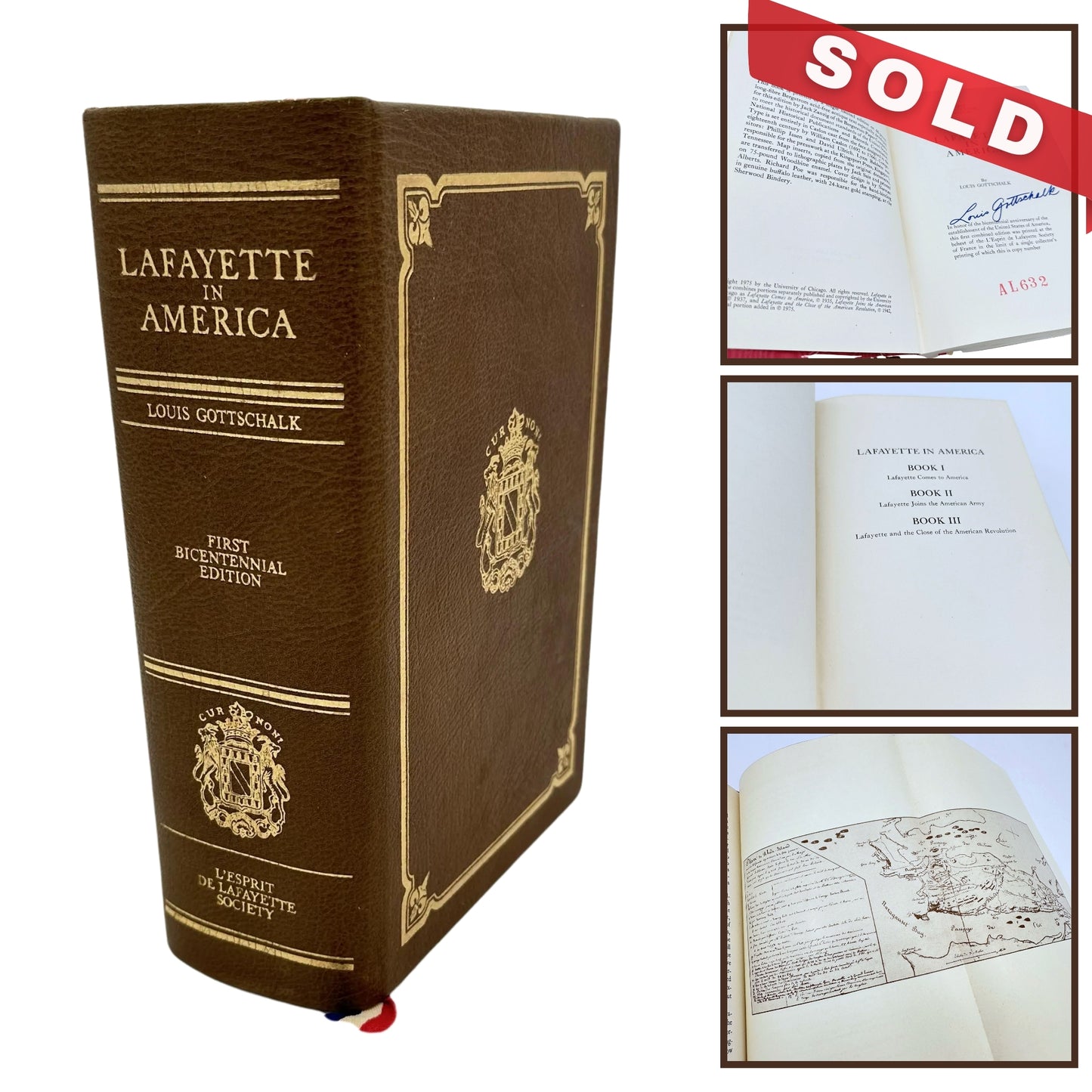 "Lafayette in America" by Louis Gottschalk — First Bicentennial Edition