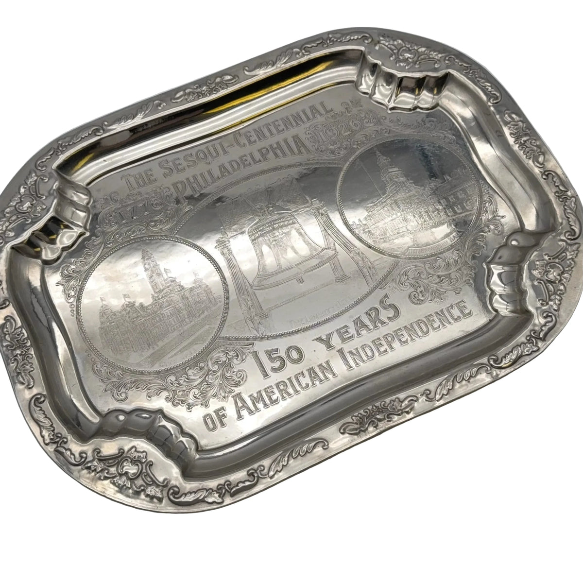Large Sesqui-Centennial Tray — "150 Years of American Independence."