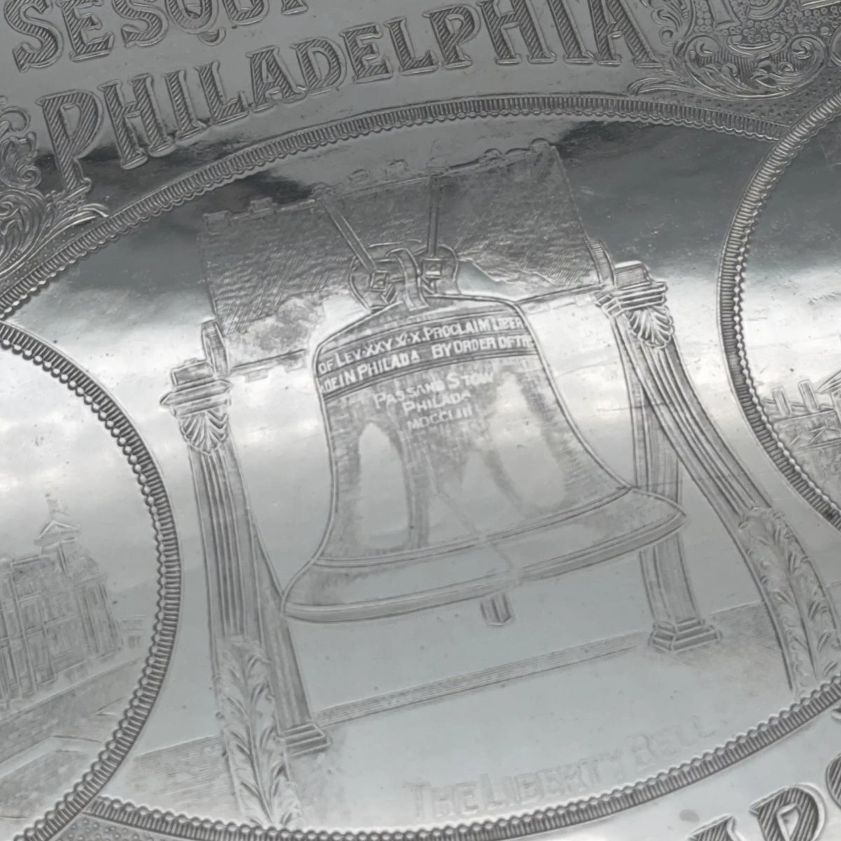 Large Sesqui-Centennial Tray — "150 Years of American Independence."