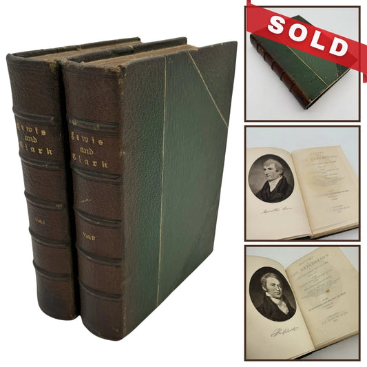 History of the Expedition of Captains Lewis and Clark Expedition — James K. Hosmer — 1902 — Two volume set