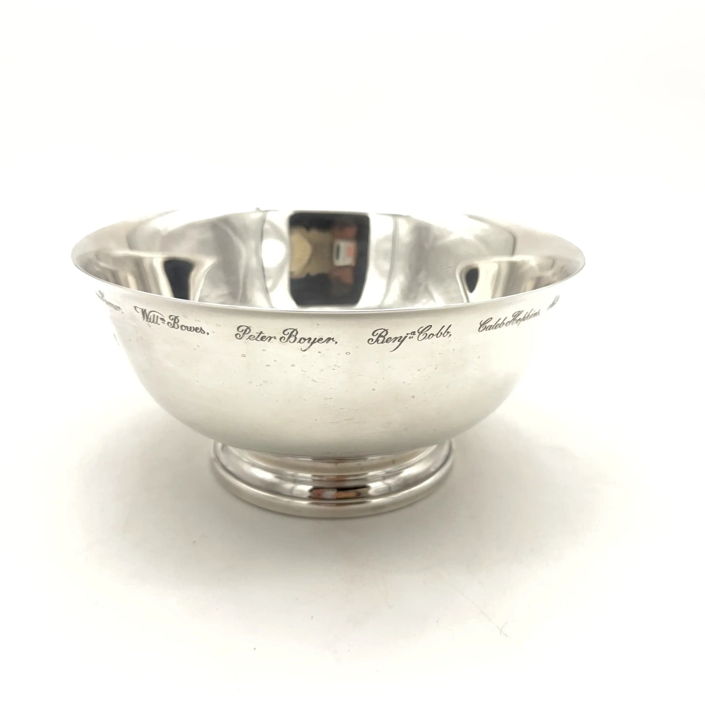 The Sons of Liberty Bowl — A silver-plated replica of the one made by Paul Revere