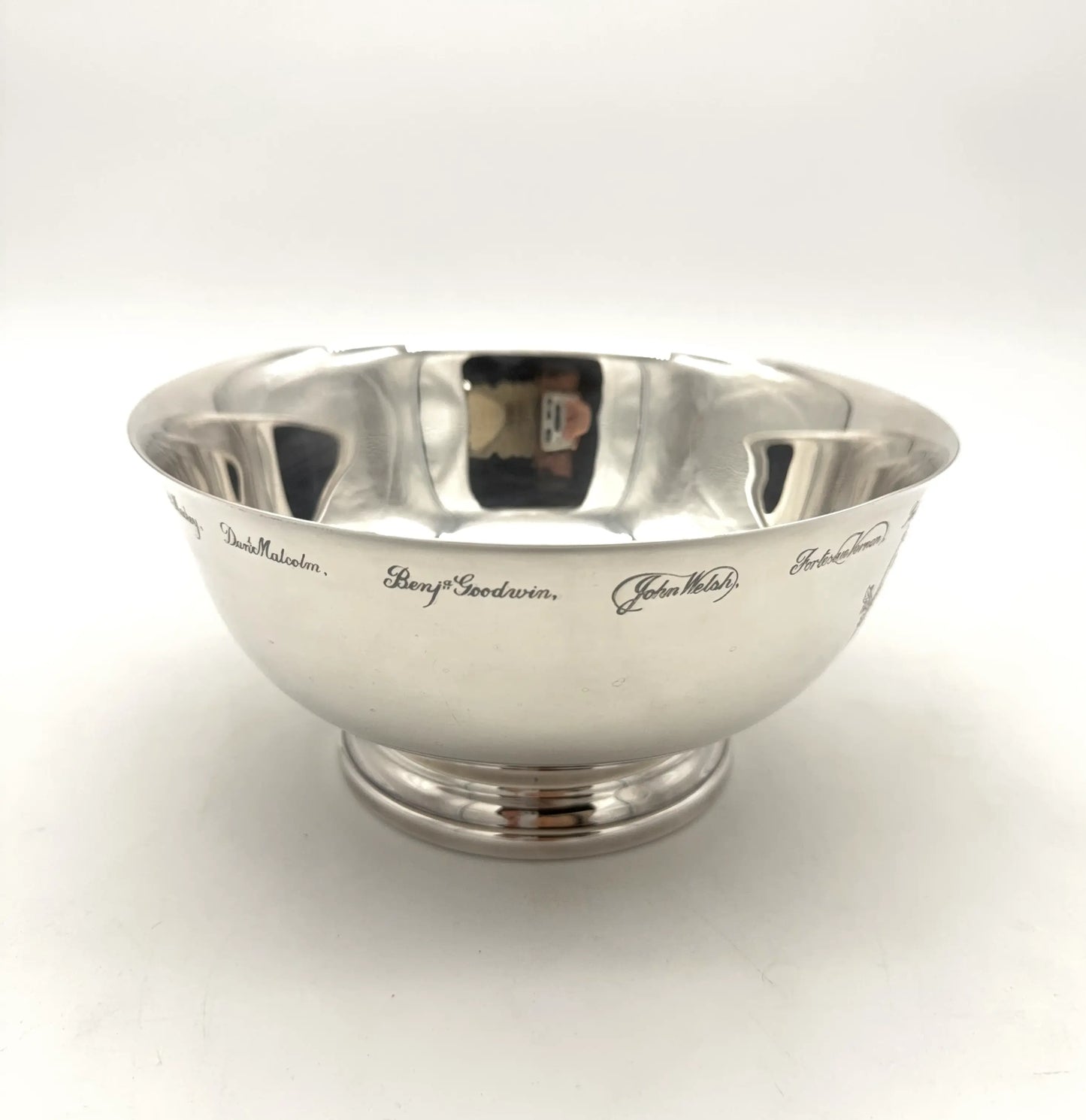 The Sons of Liberty Bowl — A silver-plated replica of the one made by Paul Revere