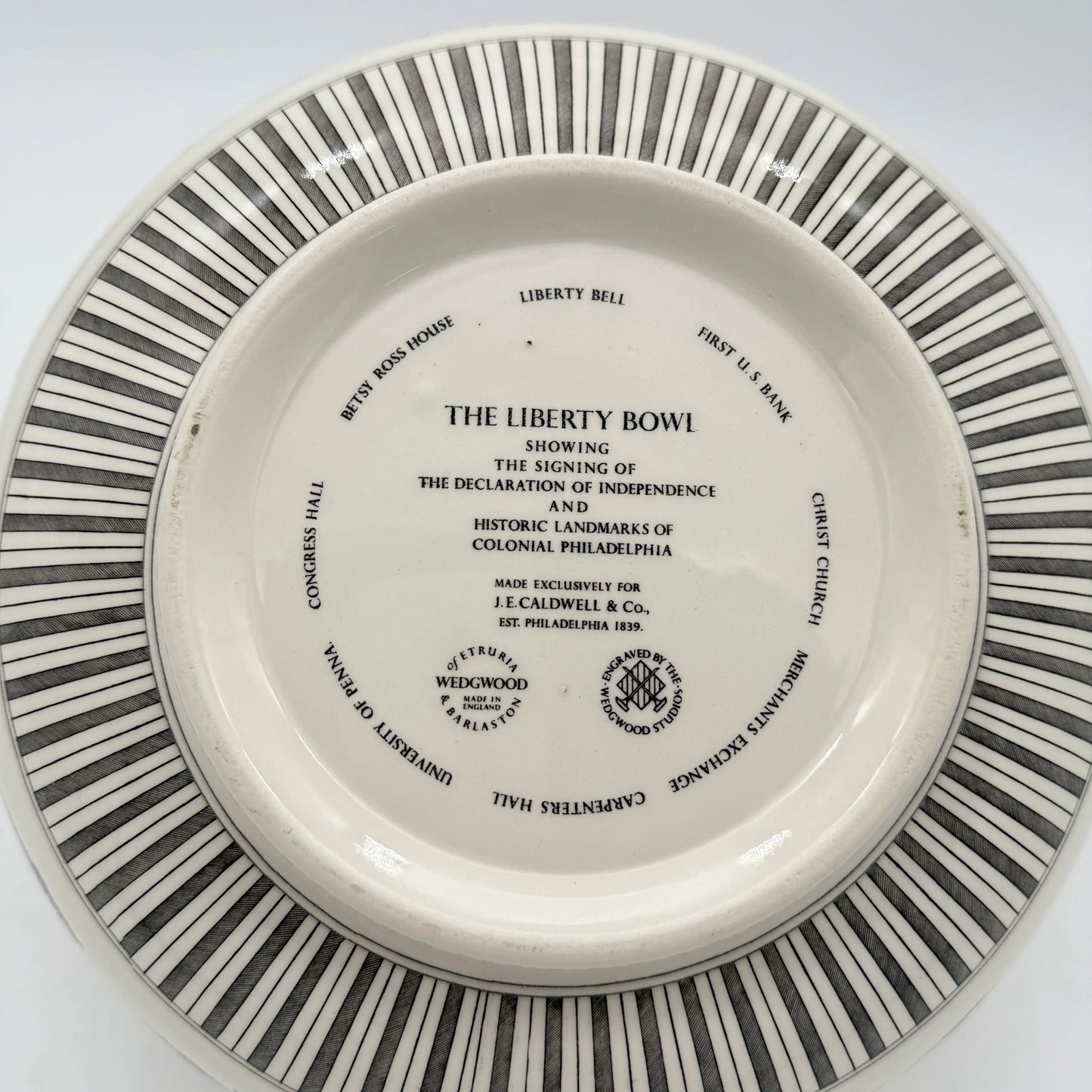 Wedgwood "The Liberty Bowl" — Signing of the Declaration of Independence