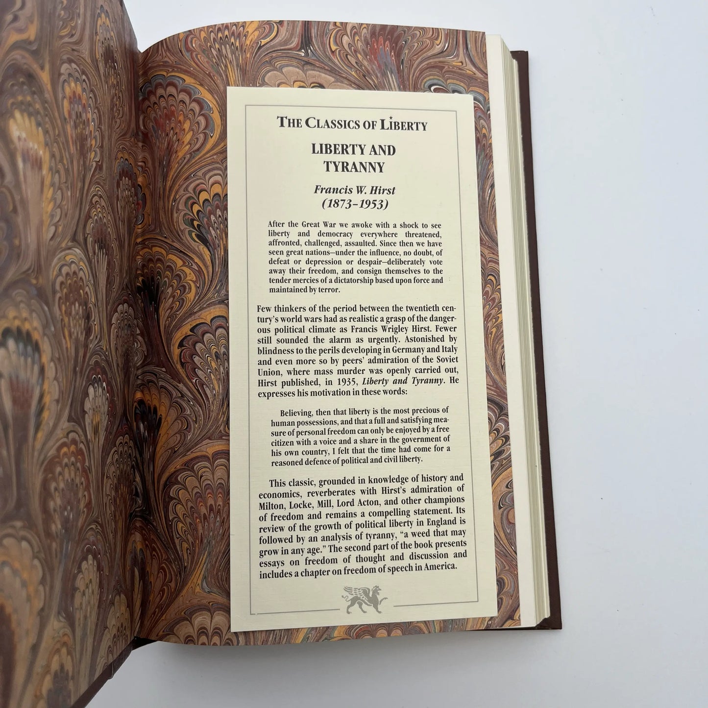 "Liberty and Tyranny" by Francis W. Hirst