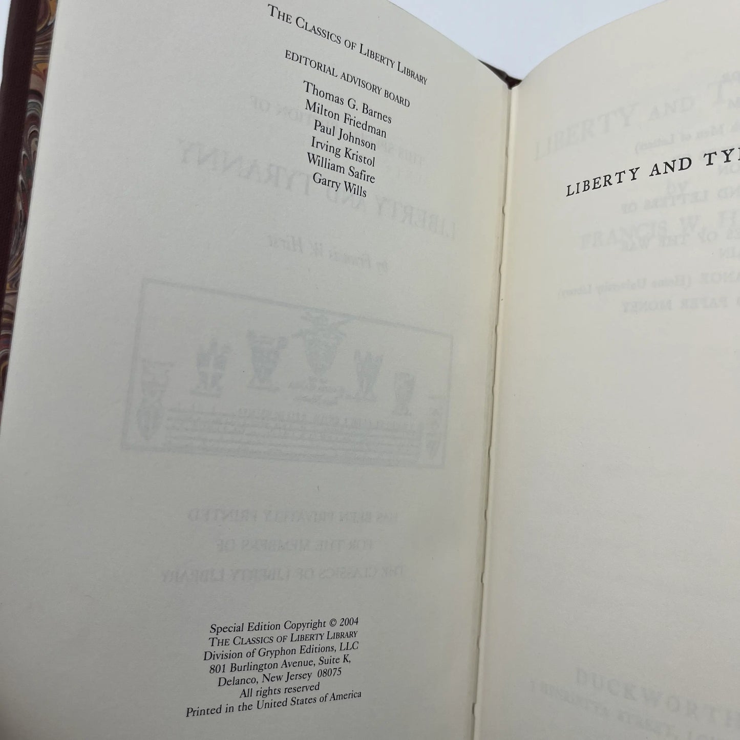 "Liberty and Tyranny" by Francis W. Hirst
