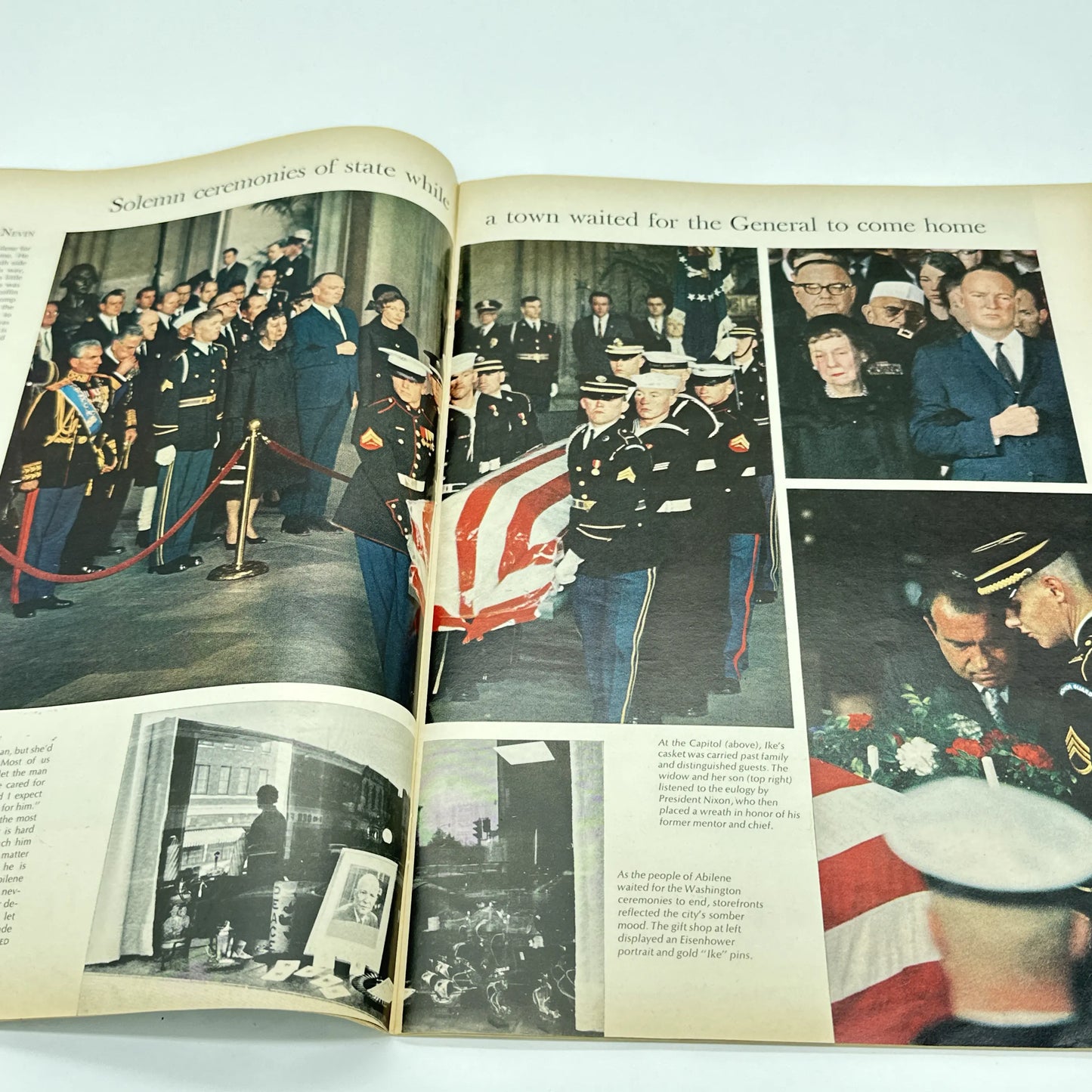 "Eisenhower Speaks” signed book + LIFE Magazine covering his death