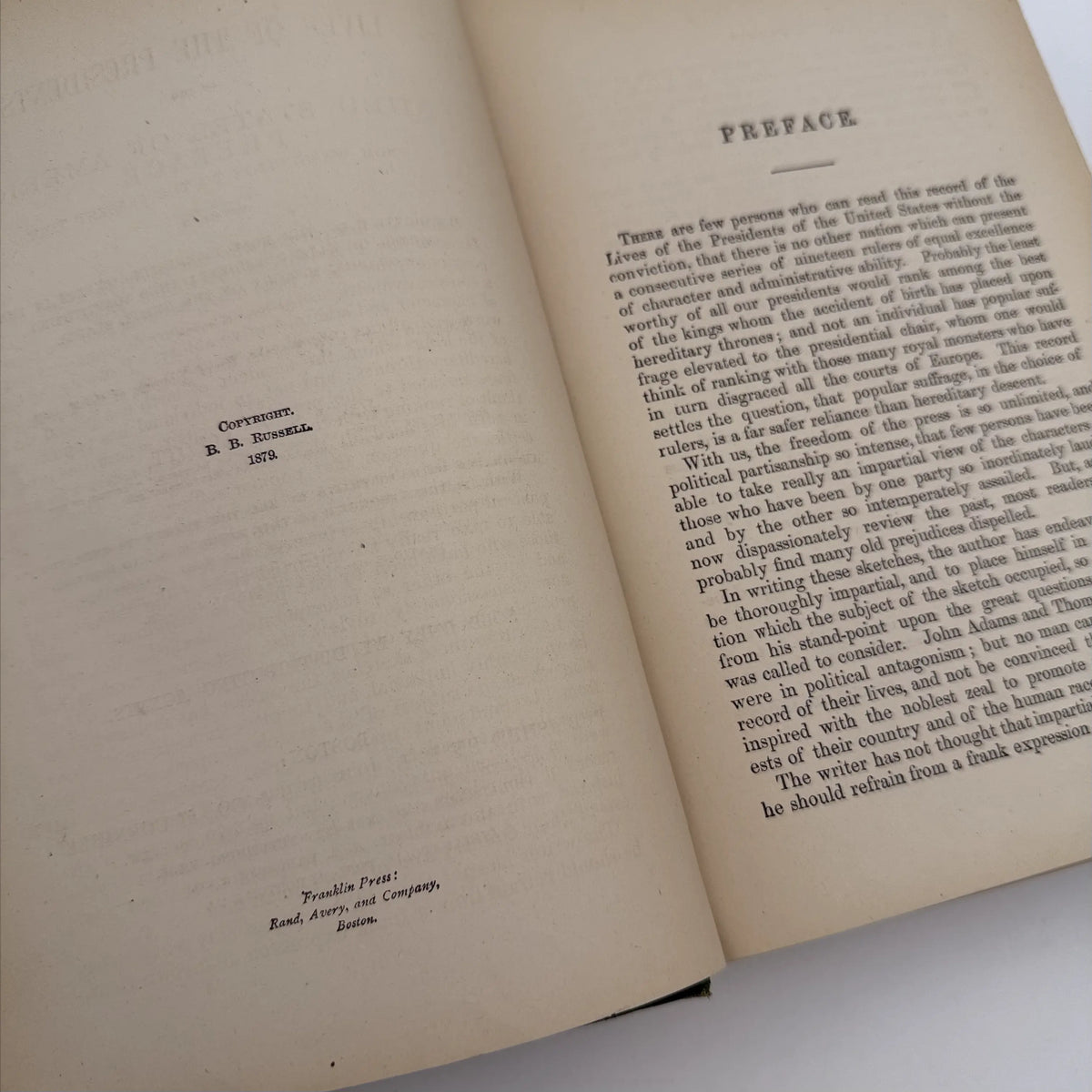 "Lives of the Presidents of the United States of America, from Washington to the Present Time" by John S.C. Abbott — 1879