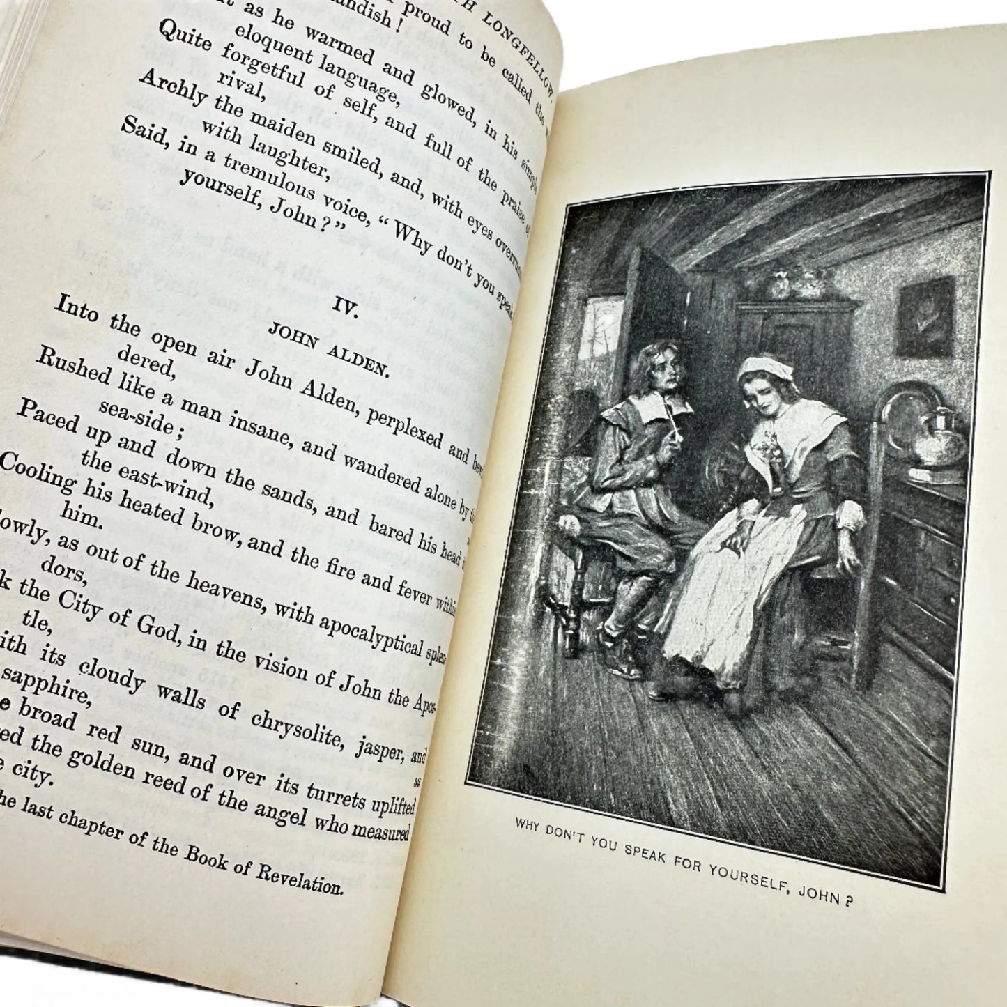 1913 "Longellow's Courtship of Miles Standish and Elizabeth" by Henry Wadsworth Longfellow