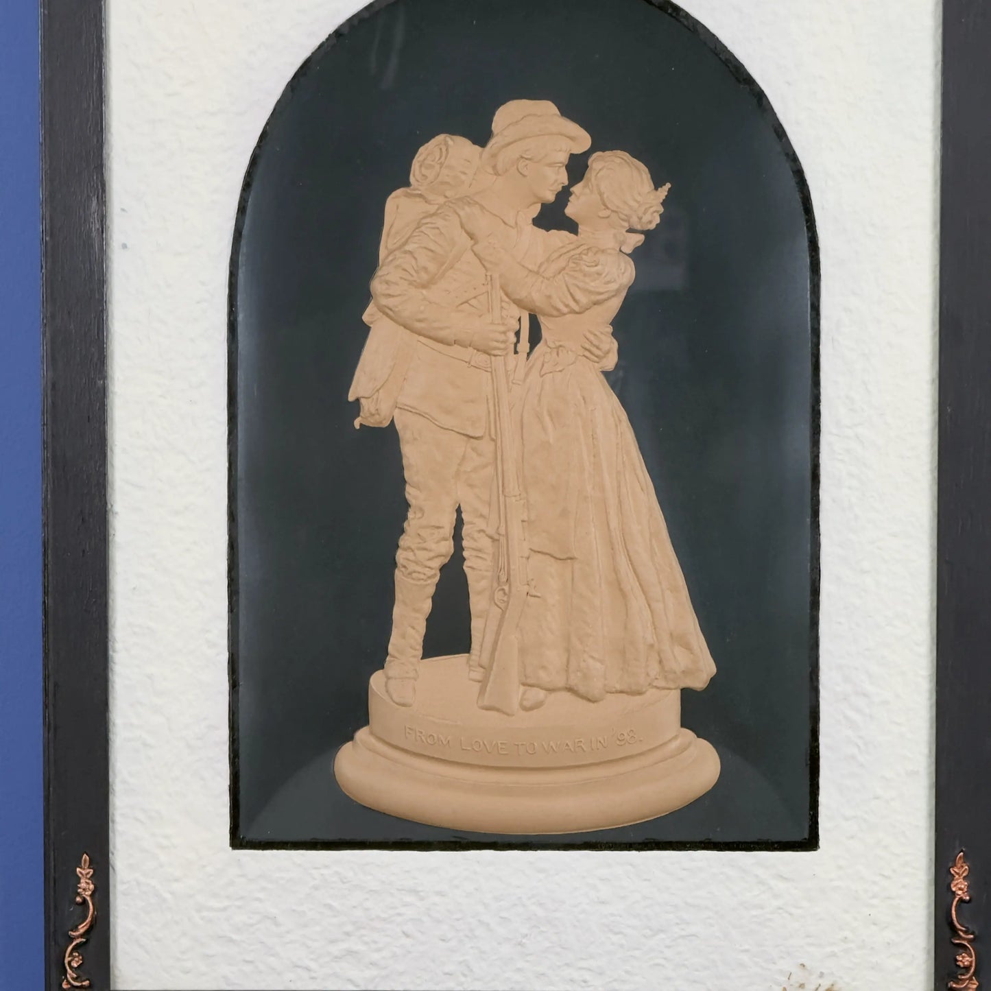 "From Love to War in '98" — Spanish-American War dimensional print