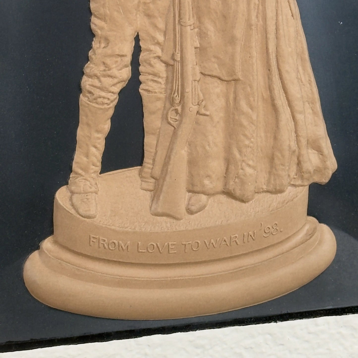 "From Love to War in '98" — Spanish-American War dimensional print