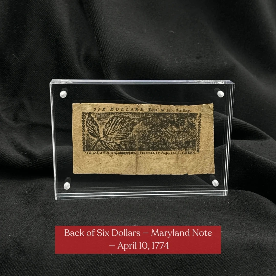 Colonial Currency from 1774 to 1786—Including one signed by a signer of the Declaration