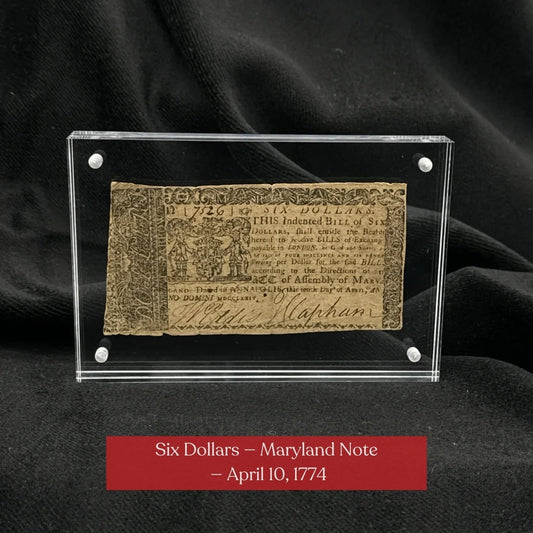 Colonial Currency from 1774 to 1786—Including one signed by a signer of the Declaration