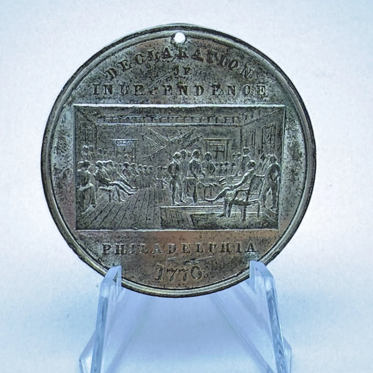 Four medals made for the Centennial International Exhibition — 1876