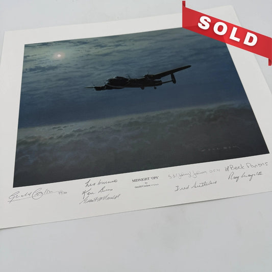 SOLD — "Midnight Ops" Print — Signed by the pilots and artist