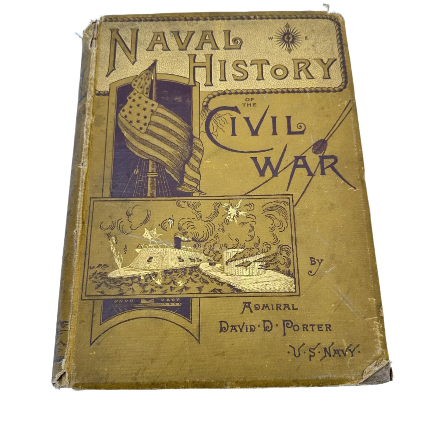 1886 "Naval History of the Civil War" by Admiral David D. Porter — In it's original binding