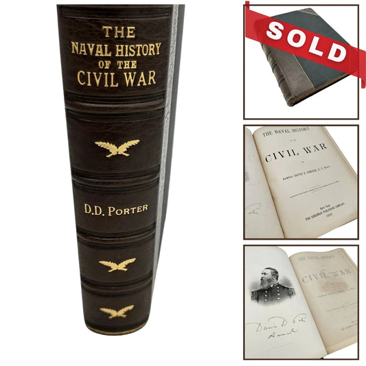 1886 "Naval History of the Civil War" by Admiral David D. Porter — Rebound