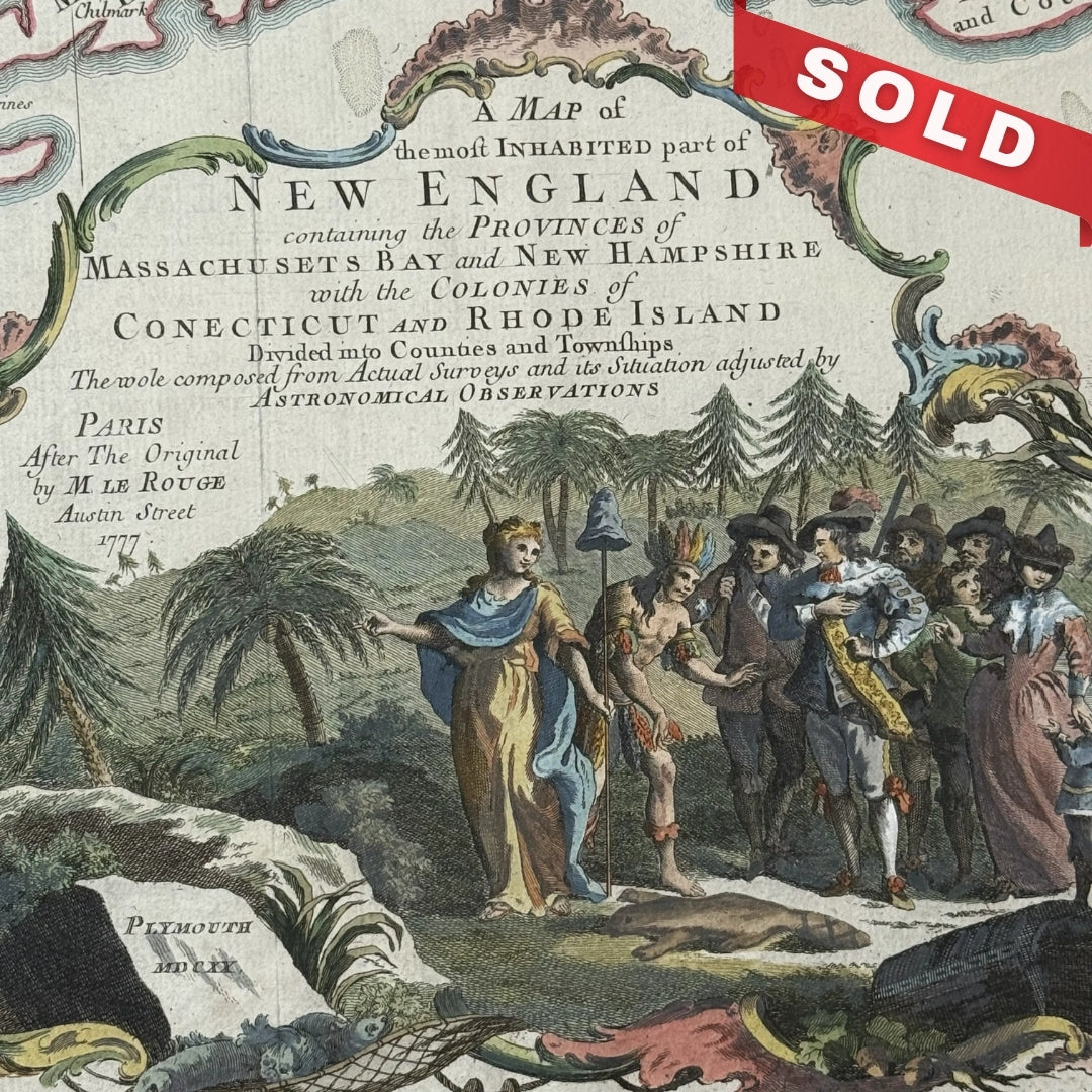 A Map of the Most Inhabited Part of New England — 1777