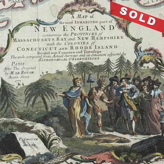 A Map of the Most Inhabited Part of New England — 1777