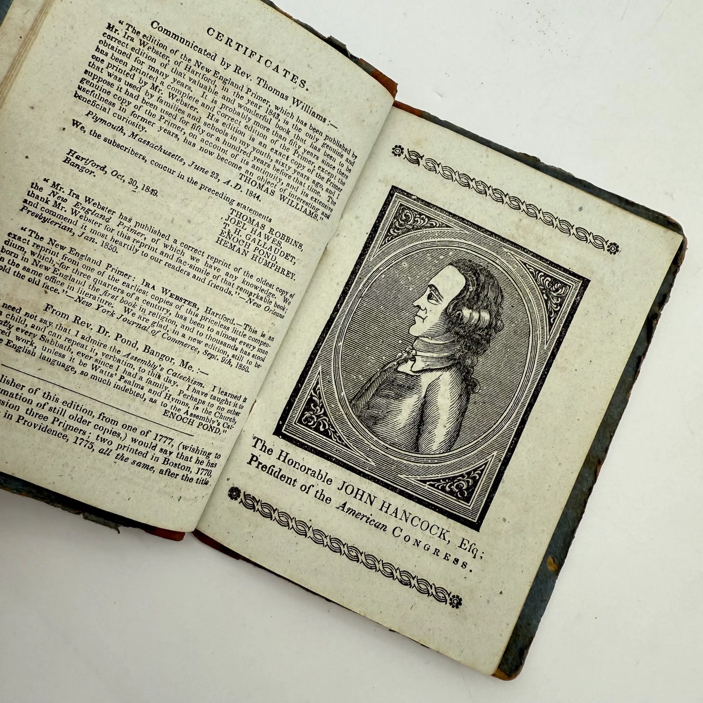 "New England Primer Improved" — 1849 printing of an 1844 reprint of a 1691 book