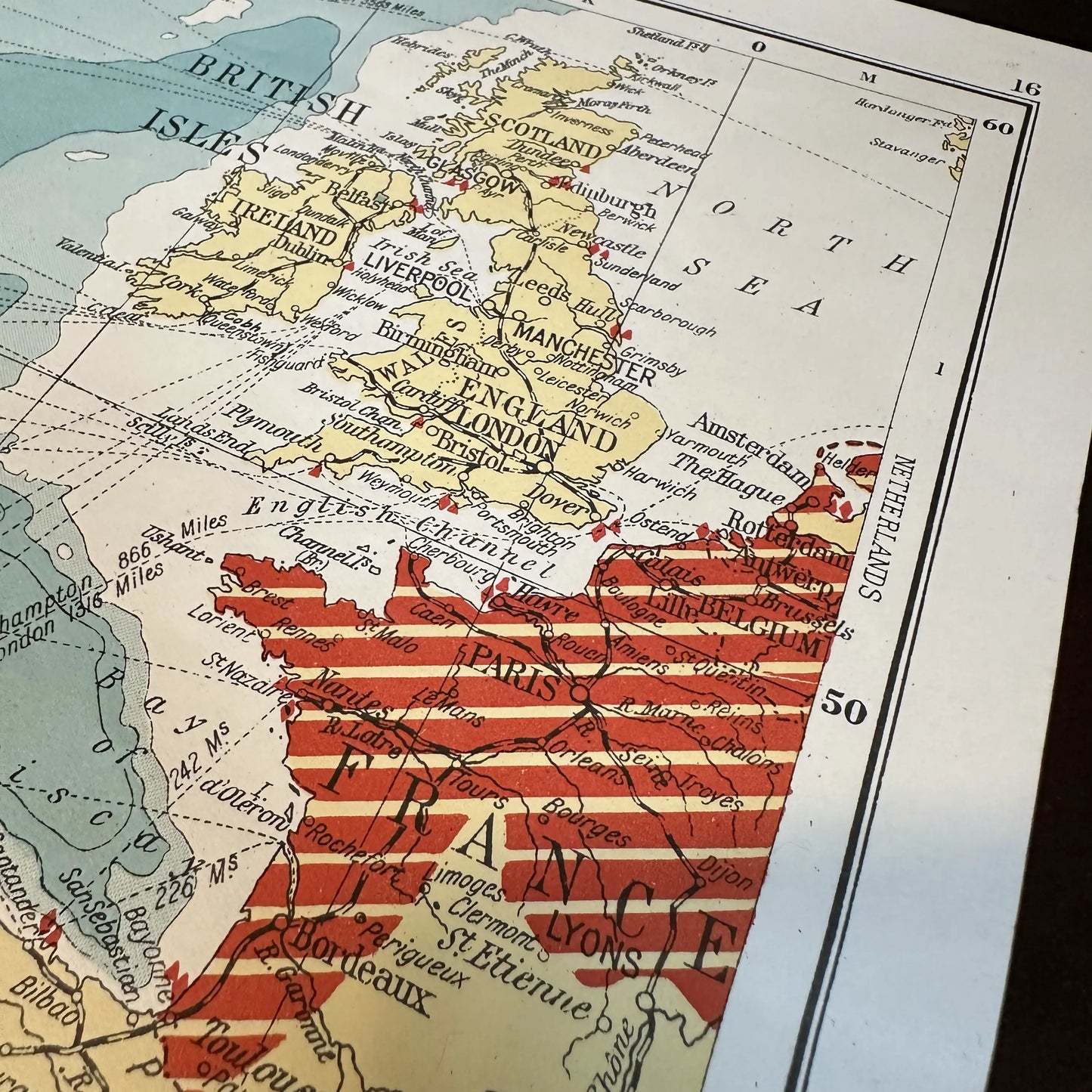 1941 New War Map — 3 Maps in One: The Atlantic Ocean, The Pacific, World on Mercator Projection