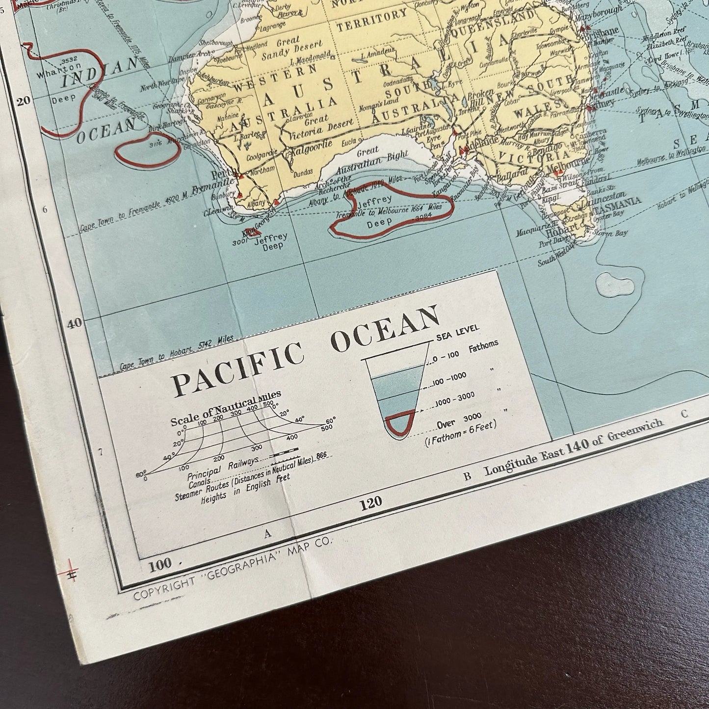 1941 New War Map — 3 Maps in One: The Atlantic Ocean, The Pacific, World on Mercator Projection