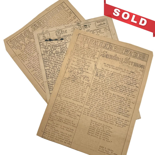 Battle of the Bulge 90th Infantry Division newspapers printed in the field