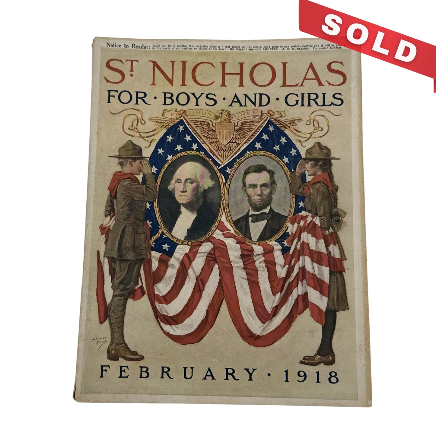 St. Nicholas Magazine — Presidents Birthday February 1918 issue