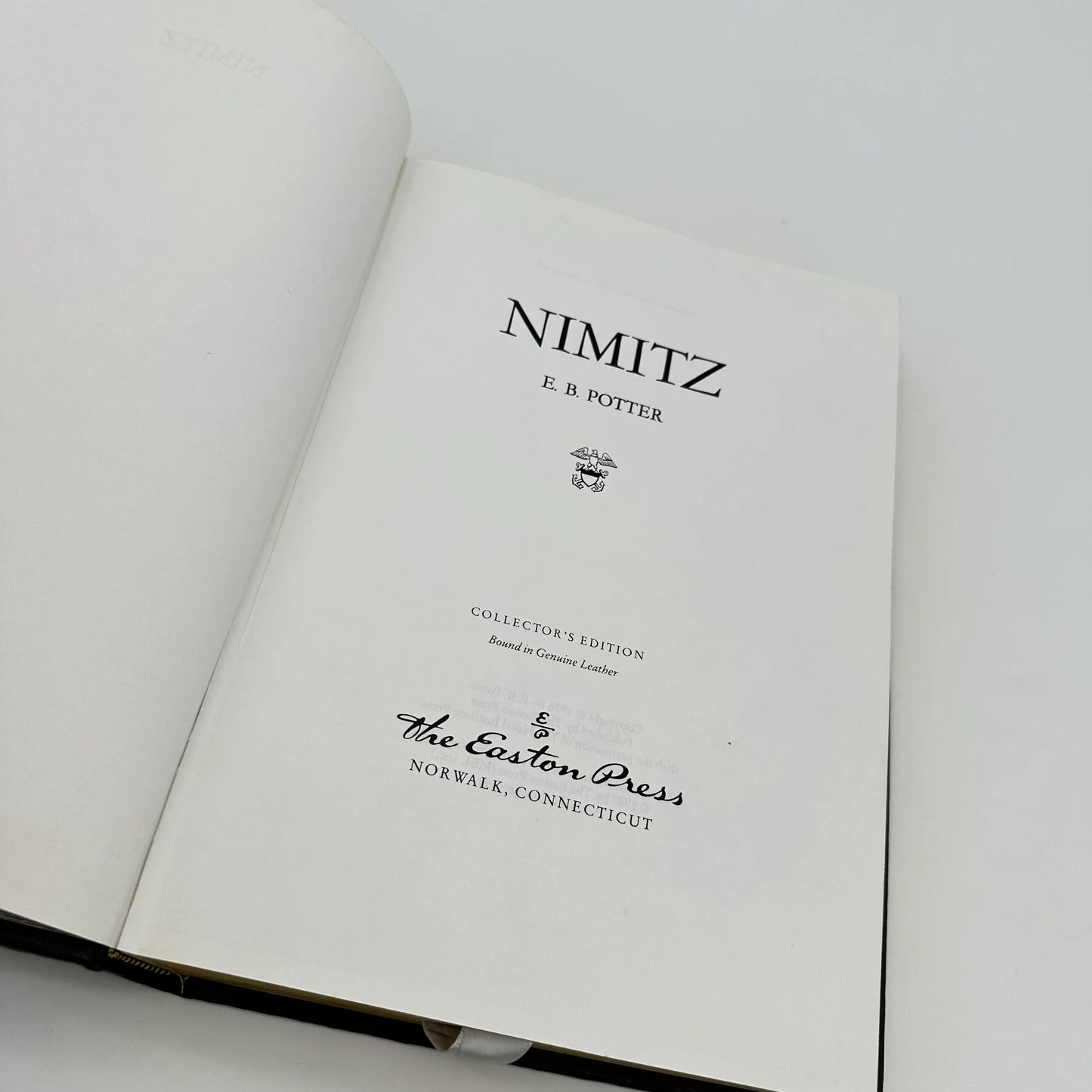 "Nimitz" — E.B. Potter — Leather-bound, gilt-edged Easton Press edition