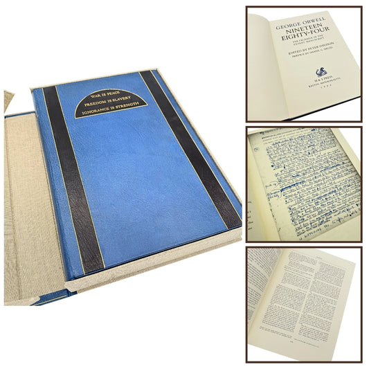 "1984" Boxed limited edition — #4 of 55 copies — The Facsimile of the Extant Manuscript