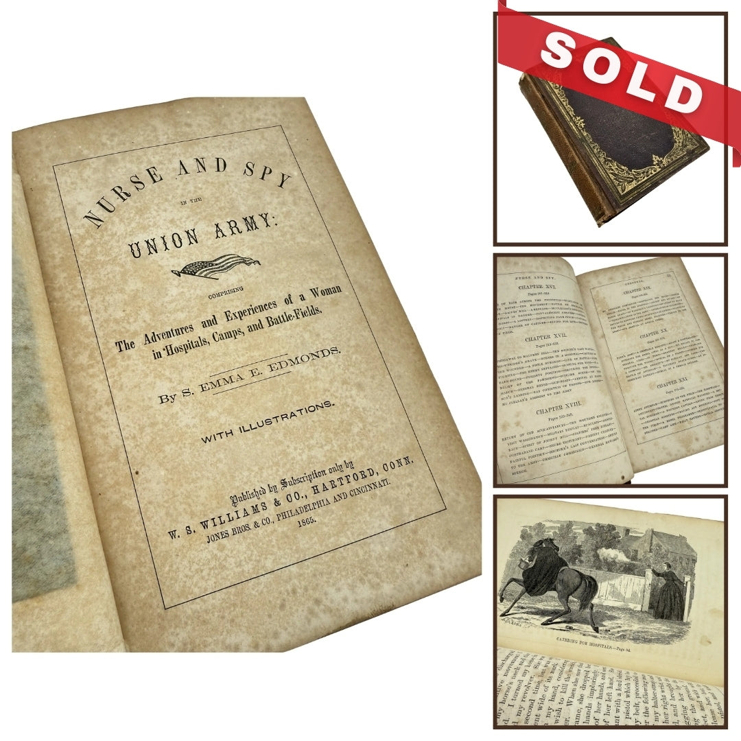 Nurse and Spy in the Union Army — S. Emma E. Edmonds — 1865