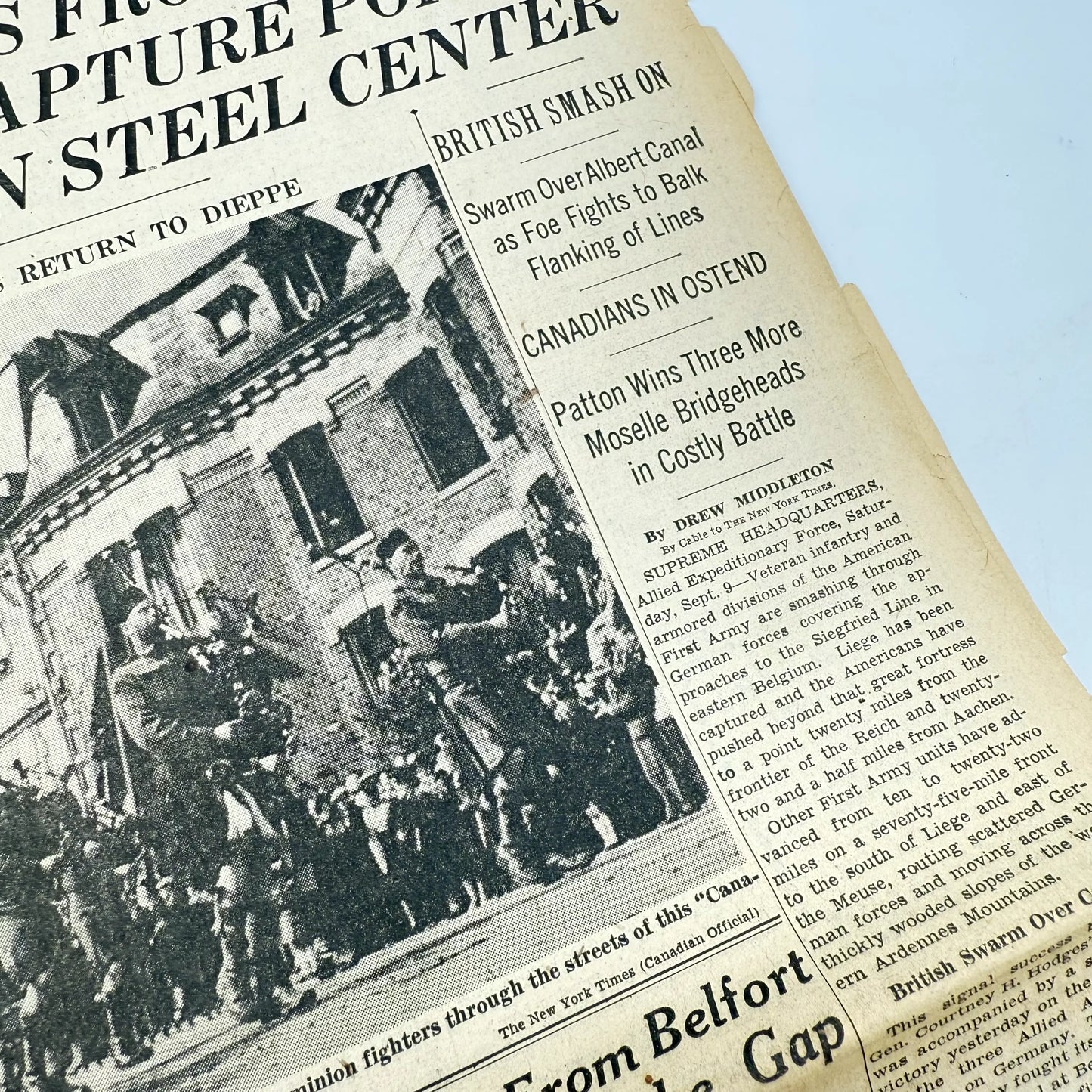 The New York Times — September 6 - 9, 1944 — Sold as a set