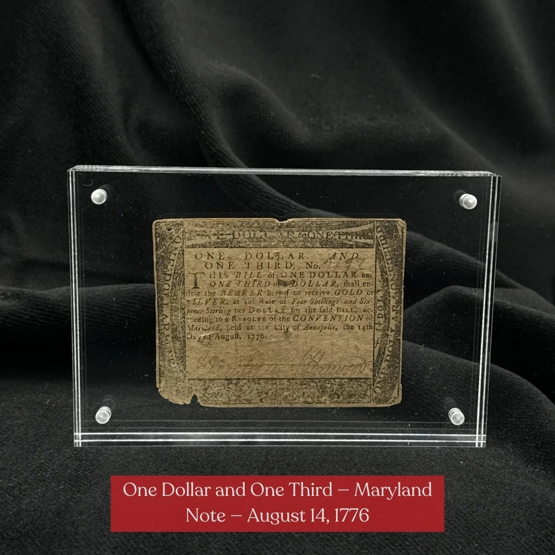 Colonial Currency from 1774 to 1786—Including one signed by a signer of the Declaration