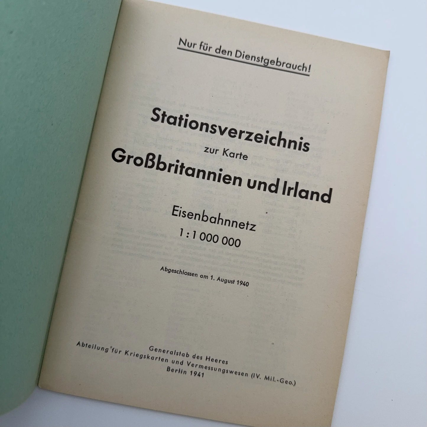 Operation Sea Lion | Folder A: Military geographic information about England