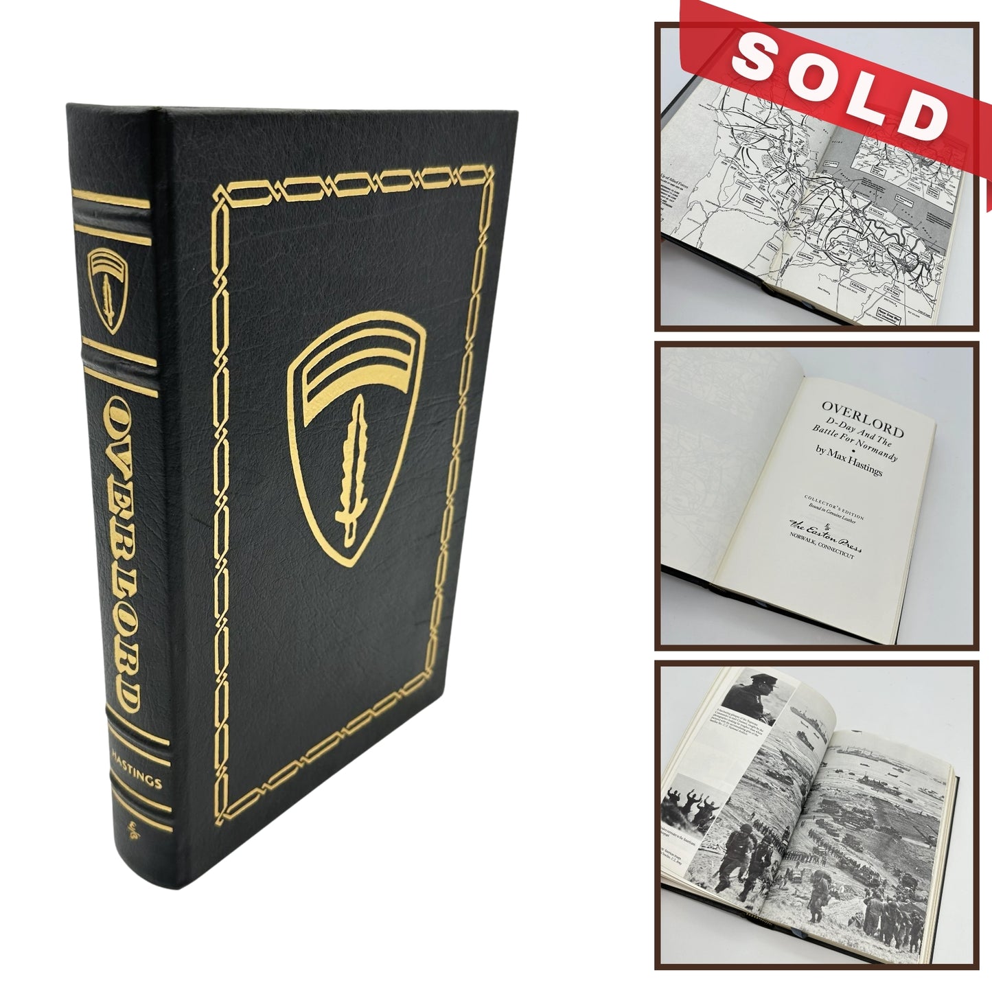 "Overlord" — Max Hastings  — Leather-bound, gilt-edged Easton Press edition