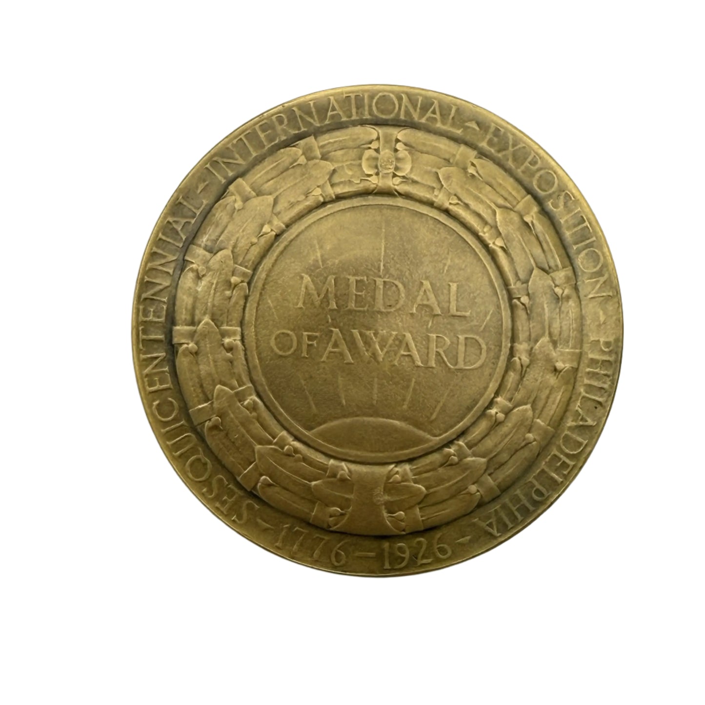 Sesqui-Centennial International Exposition — The Medal of Award — Philadelphia 1926