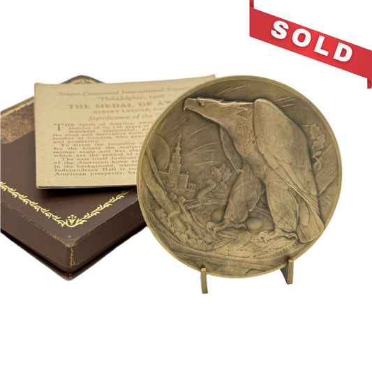 1926 Sesqui-Centennial International Exposition — The Medal of Award — With case