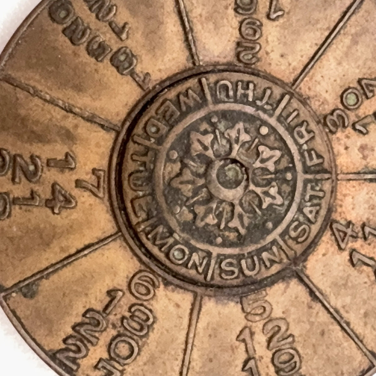 Brass Sesqui-Centennial Perpetual Calendar