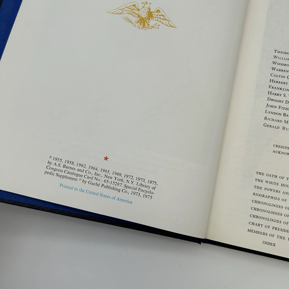 "The Presidents of the United States" by John and Alice Durrant — Two volume set